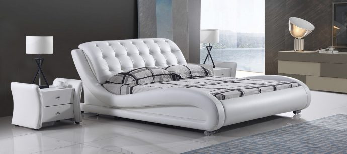 מיטה דגם קינג – לבן
