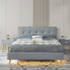 מיטה דגם בייסיק - אפור + מזרן מתנה