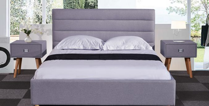 מיטה דגם עדן + ארגז מצעים - אפור