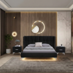 מיטה דגם פריז - שחור + מזרן במתנה