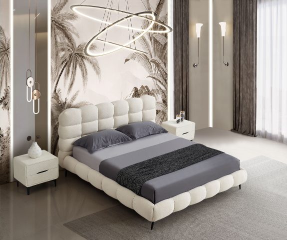 מיטה דגם אור - שמנת בוקלה + מזרן במתנה