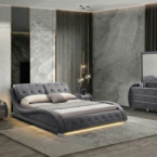 מיטה דגם לאס-וגאס אפור + מזרן מתנה