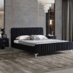 Gaia model bed - black + gift mattress