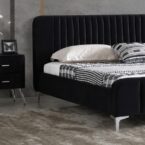 Gaia model bed - black + gift mattress