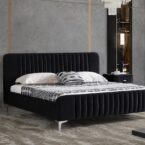 Gaia model bed - black + gift mattress
