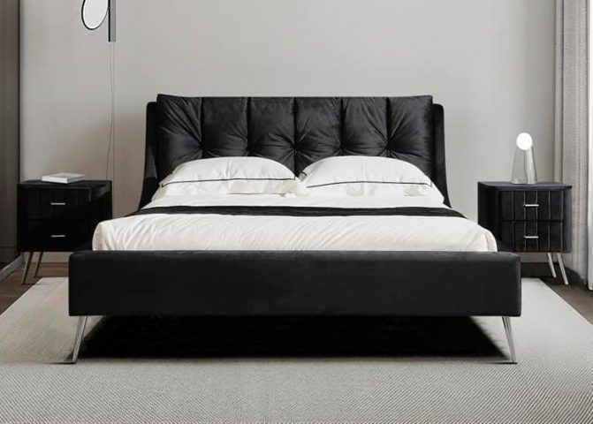 מיטה דגם רויאל – שחור