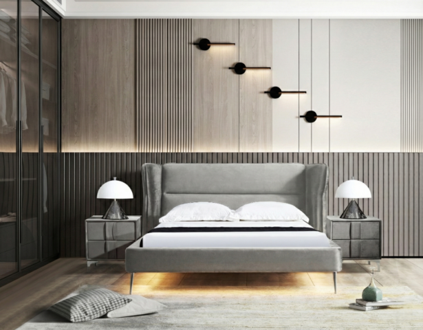 מיטה דגם דרים - אפור + מזרן מתנה