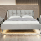 מיטה דגם רויאל - אפור + מזרן במתנה