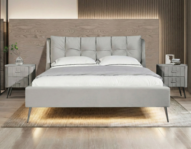 מיטה דגם רויאל - אפור + מזרן במתנה