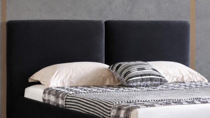 Milan model bed - black + gift mattress