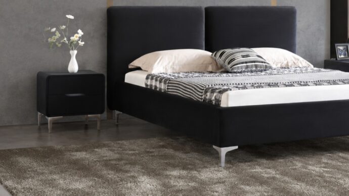 Milan model bed - black + gift mattress