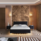 מיטה דגם הילה - שחור + ארגז מצעים ומזרן מתנה