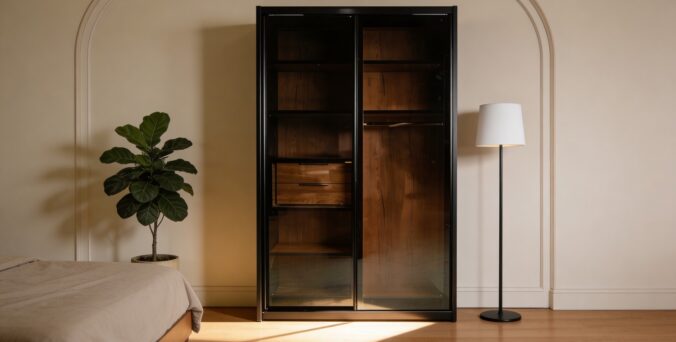 ארון הזזה דגם קריסטל 160/240