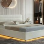 מיטה דגם עדן - שמנת בוקלה + ארגז מצעים ומזרן מתנה