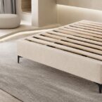 America model bed - cream + gift mattress