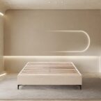 America model bed - cream + gift mattress
