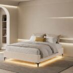 America model bed - cream + gift mattress