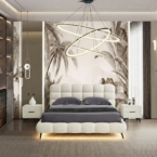 מיטה דגם אור - שמנת בוקלה + מזרן במתנה