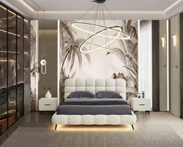 מיטה דגם אור - שמנת בוקלה + מזרן במתנה