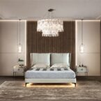 Ella model bed - gray + mattress as a gift