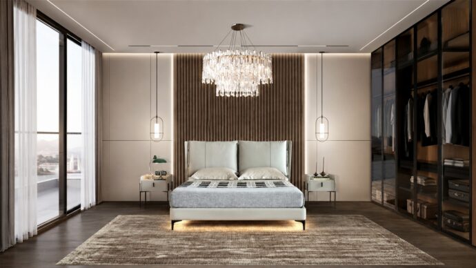 Ella model bed - gray + mattress as a gift