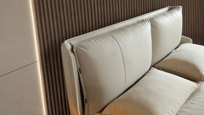 Ella model bed - gray + mattress as a gift