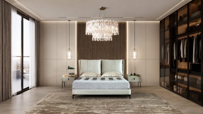 Ella model bed - gray + mattress as a gift