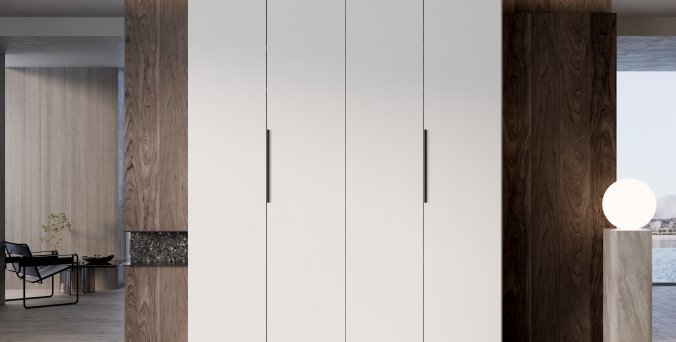 ארון דגם אסף - 4 דלתות גוון לבן