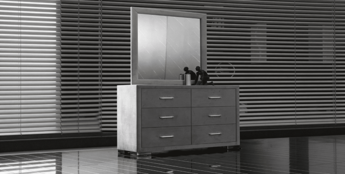 קומודה דגם סילבר - אפור