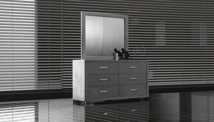 קומודה דגם סילבר - אפור