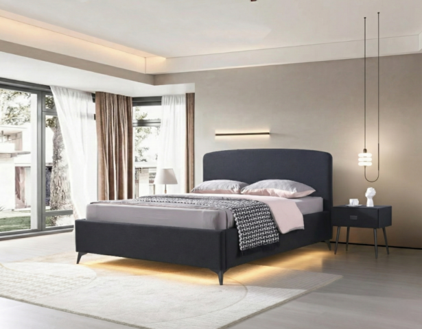 מיטה דגם אריאל - שחור + ארגז מצעים ומזרן מתנה