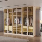 ארון דגם אליה - 6 דלתות גוון שמנת