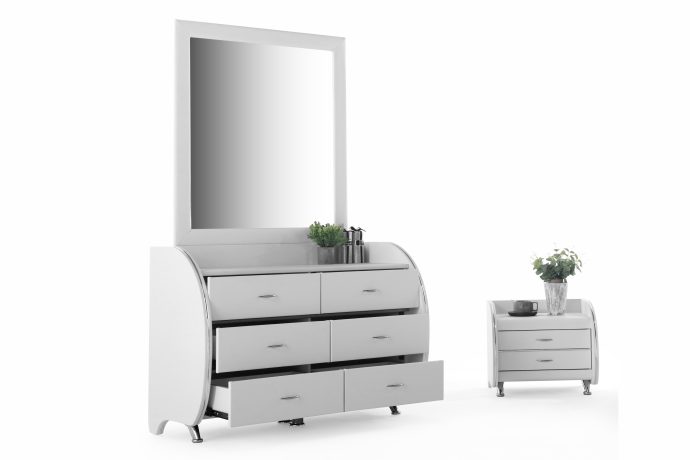 קומודה דגם טוקיו - לבן