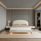 מיטה דגם אביב - שמנת + מזרן מתנה