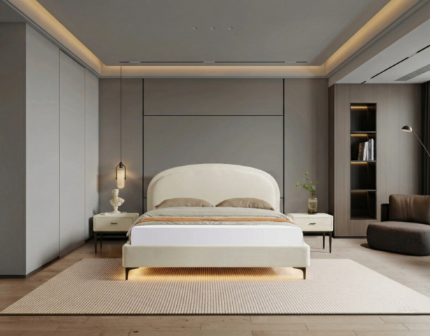 מיטה דגם אביב - שמנת + מזרן מתנה