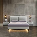 מיטה דגם אייל – אפור + מזרן מתנה