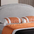 Spring model bed - gray + gift mattress