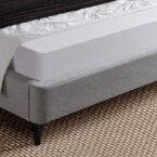 Spring model bed - gray + gift mattress