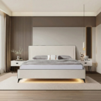 מיטה דגם רום - שמנת + מזרן מתנה