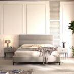 מיטה דגם שרון - אפור + מזרן מתנה