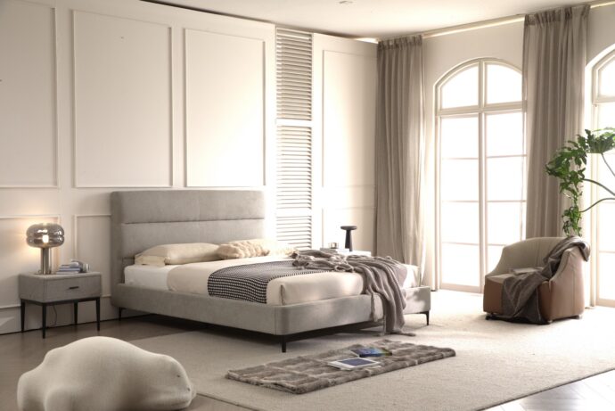 מיטה דגם שרון - אפור + מזרן מתנה