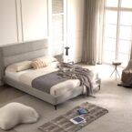 מיטה דגם שרון - אפור + מזרן מתנה