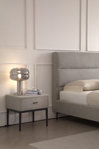 מיטה דגם שרון - אפור + מזרן מתנה