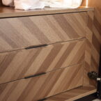 ארון דגם יהלום - 6 דלתות גוון שחור + תאורה