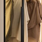 ארון דגם שירן - 6 דלתות סהרה גב בגוון עץ + תאורה