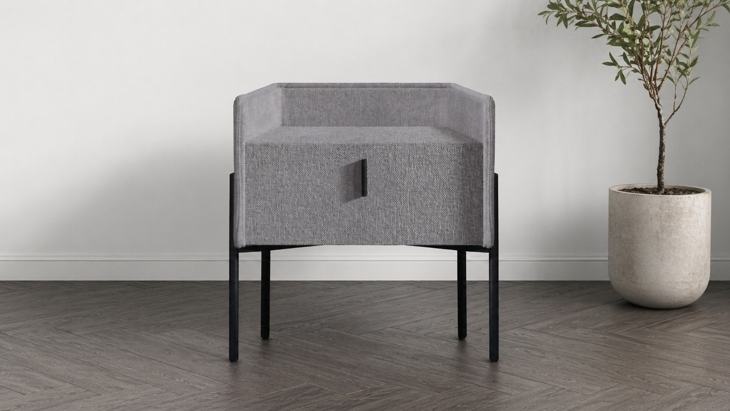 שידה דגם ריו - אפור