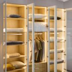 ארון דגם גלעד - 6 דלתות גוון שמנת + תאורה