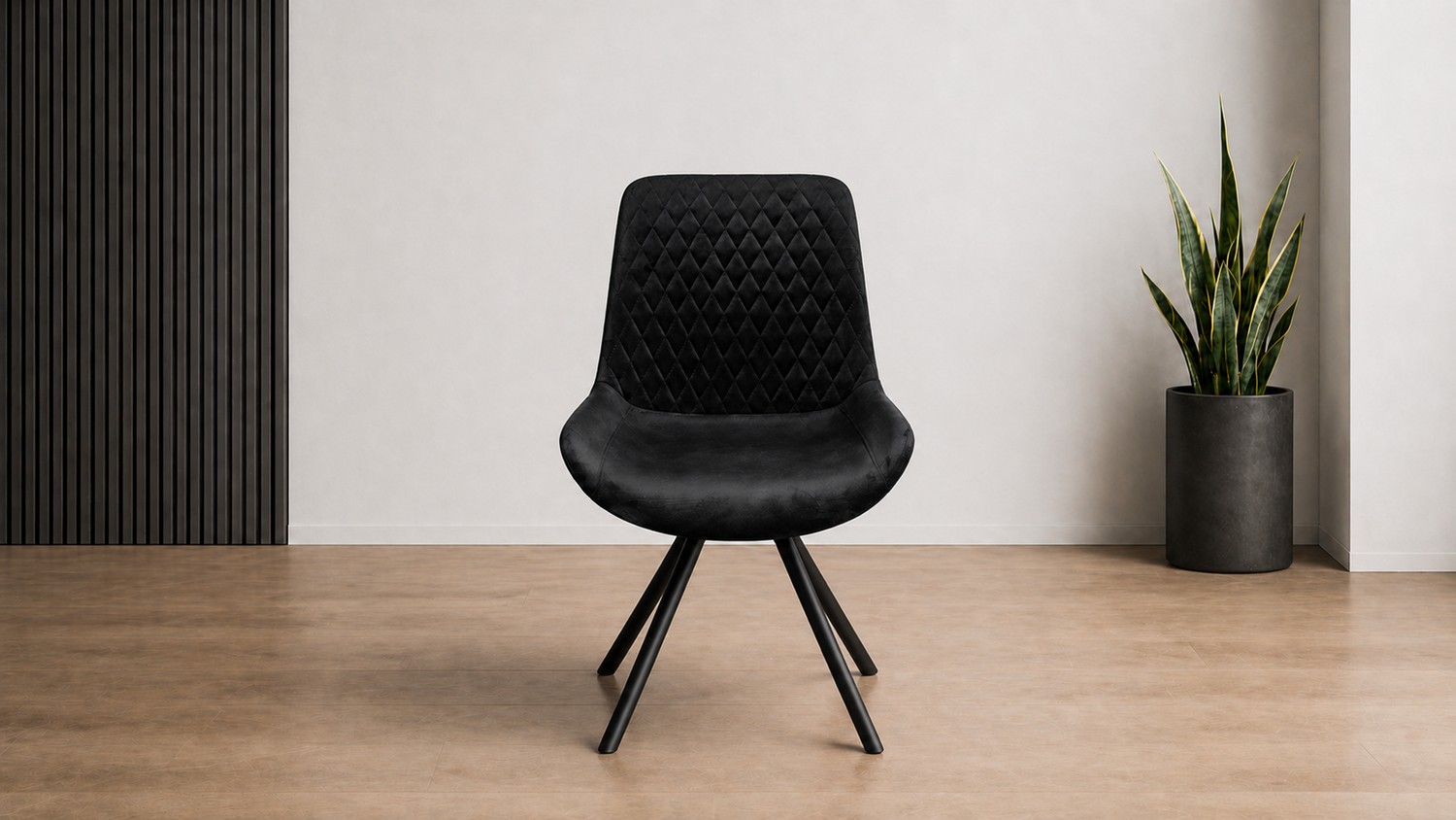 כיסא דגם בטון שחור