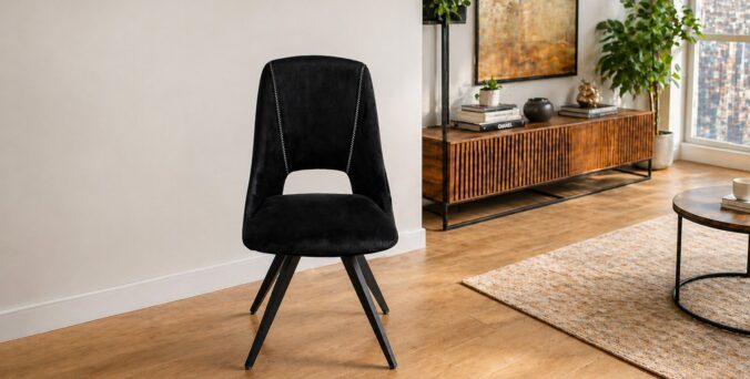 כיסא דגם יהלום שחור