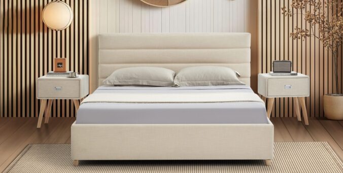 מיטה דגם עדן- שמנת + ארגז מצעים ומזרן מתנה